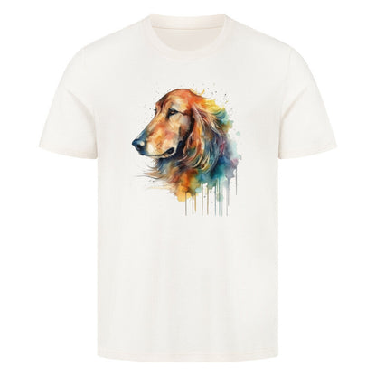 Premium T-Shirt "Irish Setter Paint" Natural Raw – hunde-shirt.de