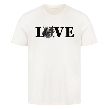 Premium T-Shirt "English Setter LOVE" Natural Raw – hunde-shirt.de