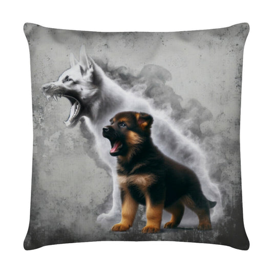 Kissen "Schäferhund Puppy" Weiß – hunde-shirt.de