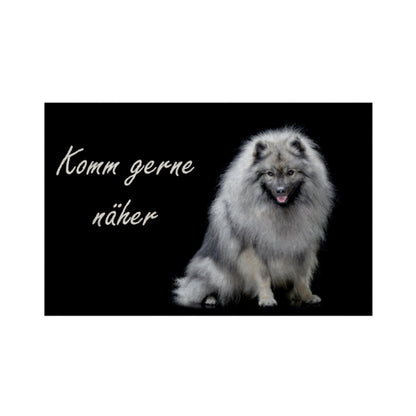 Fußmatte "Wolfsspitz" Weiß – hunde-shirt.de