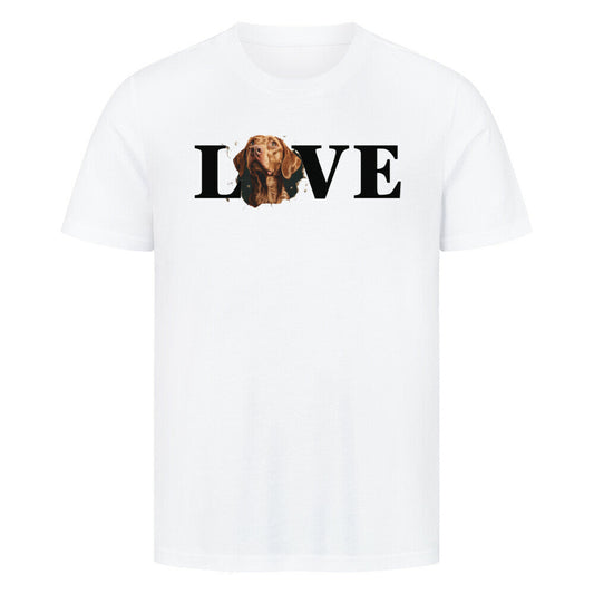 Premium T-Shirt "Vizsla LOVE" Weiß – hunde-shirt.de