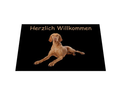 Fußmatte "Vizsla - Herzlich Willkommen" – hunde-shirt.de