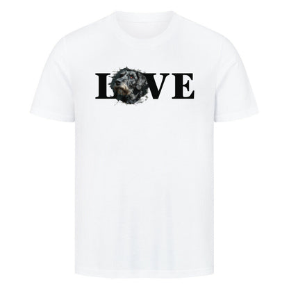 Premium T-Shirt "Irischer Wolfshund LOVE" Weiß – hunde-shirt.de