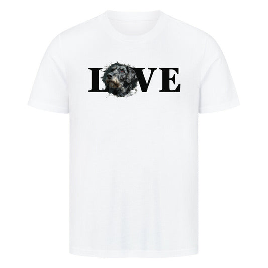 Premium T-Shirt "Irischer Wolfshund LOVE" Weiß – hunde-shirt.de