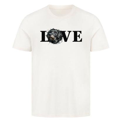 Premium T-Shirt "Irischer Wolfshund LOVE" Natural Raw – hunde-shirt.de