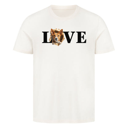Premium T-Shirt "Basenji LOVE" Natural Raw – hunde-shirt.de