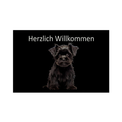 Fußmatte "Affenpinscher - Herzlich Willkommen" Wie abgebildet – hunde-shirt.de