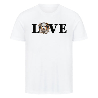 Premium T-Shirt "Biewer Terrier LOVE" Weiß – hunde-shirt.de
