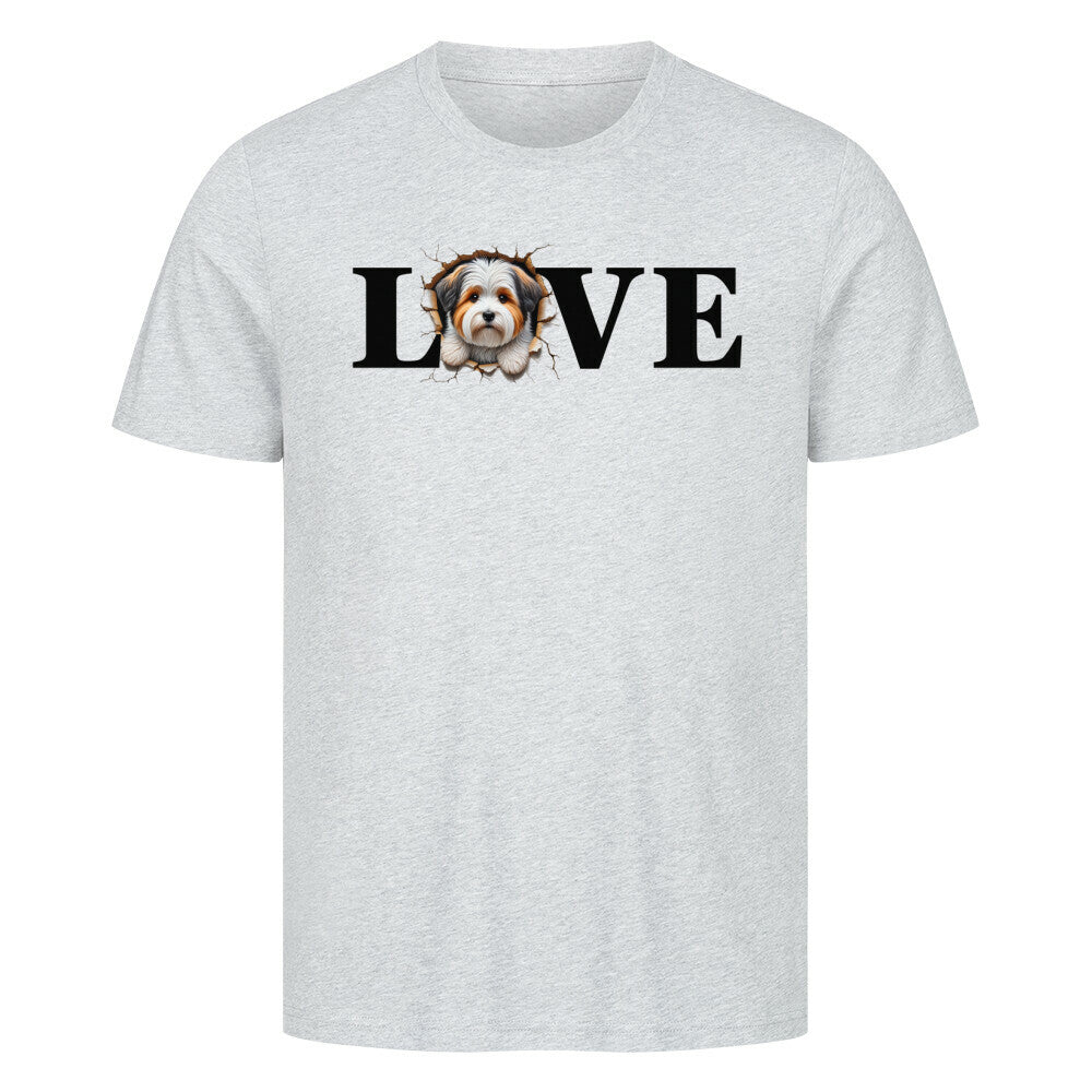 Premium T-Shirt "Biewer Terrier LOVE" Heather Grey – hunde-shirt.de