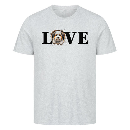 Premium T-Shirt "Biewer Terrier LOVE" Heather Grey – hunde-shirt.de