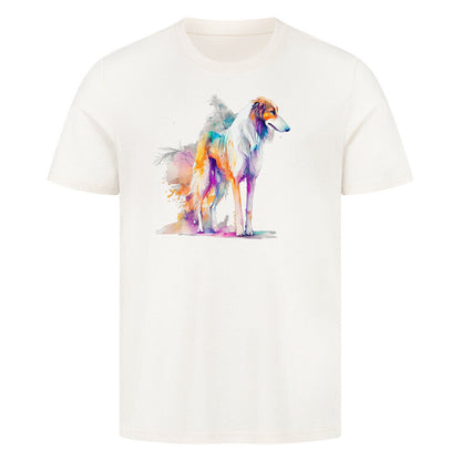 Premium T-Shirt "Barsoi Paint" Natural Raw – hunde-shirt.de