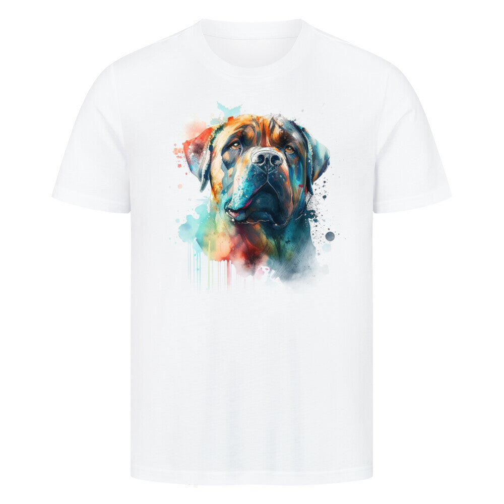 Premium T-Shirt "Boerboel Paint" Weiß – hunde-shirt.de