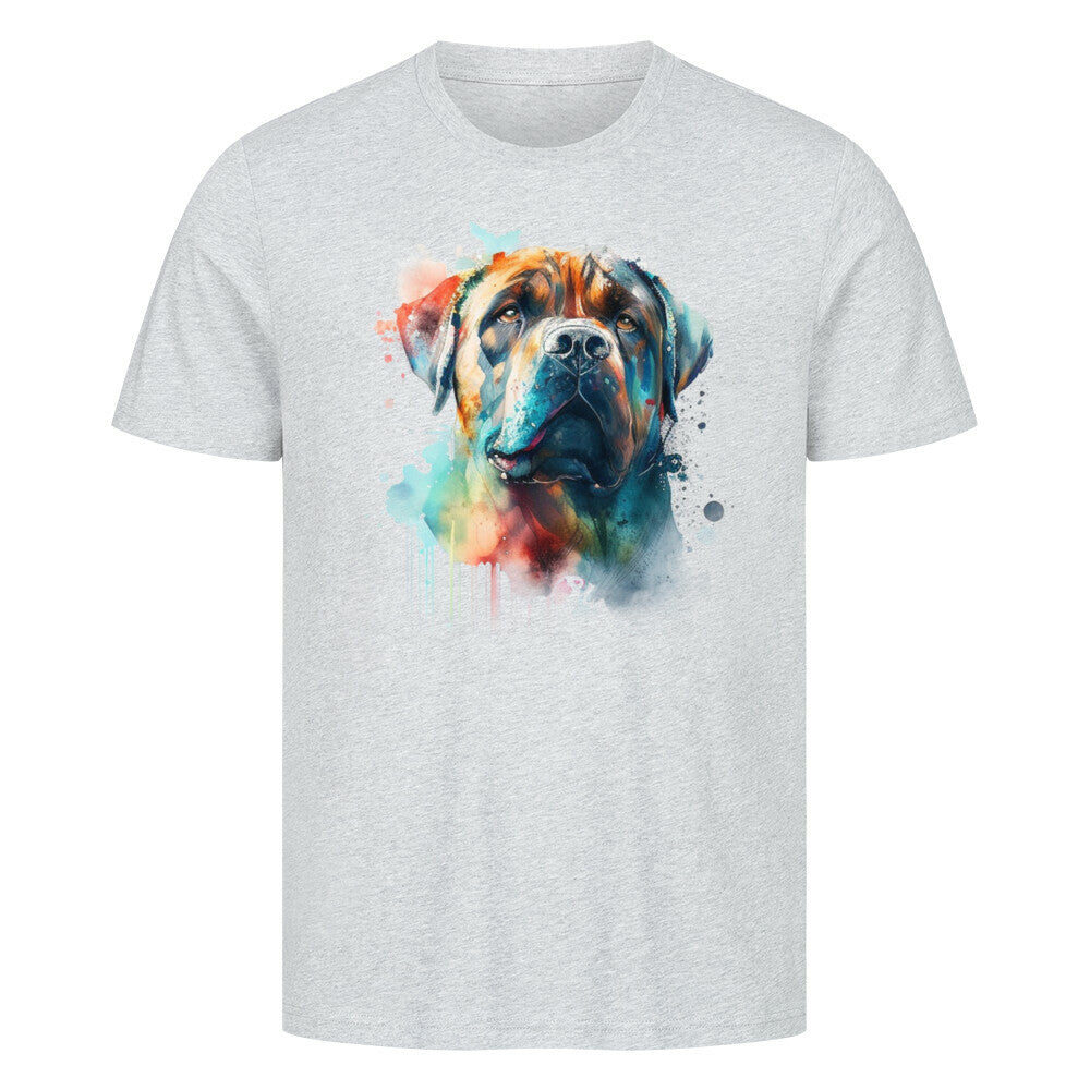 Premium T-Shirt "Boerboel Paint" Heather Grey – hunde-shirt.de