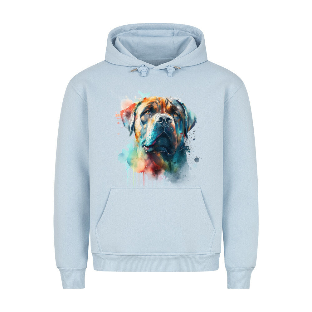 Premium Hoodie "Boerboel Paint" Babyblau – hunde-shirt.de