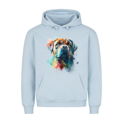 Premium Hoodie "Boerboel Paint" Babyblau – hunde-shirt.de