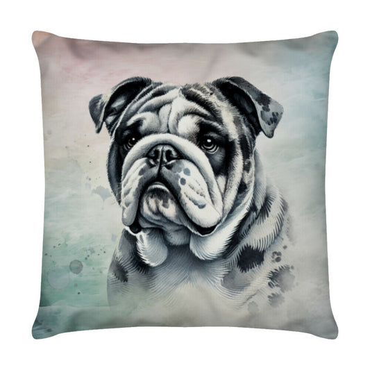 Kissen "OEB Merle Portrait" Weiß – hunde-shirt.de