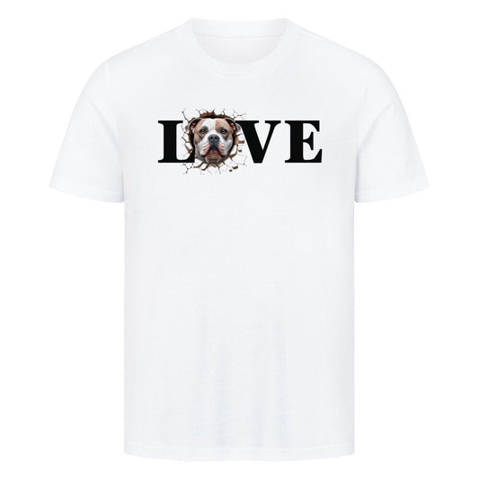 Premium T-Shirt "OEB LOVE" Weiß – hunde-shirt.de