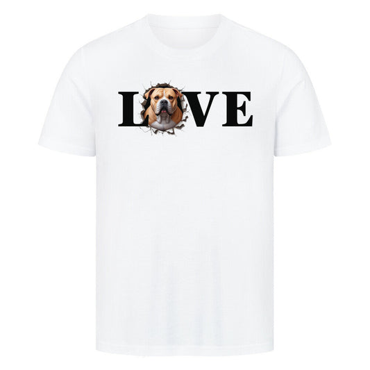 Premium T-Shirt "OEB hell LOVE" Weiß – hunde-shirt.de
