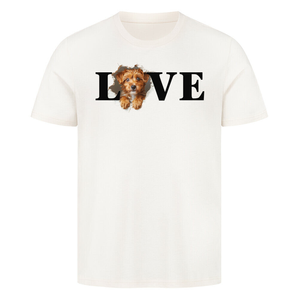 Premium T-Shirt "Cavapoo LOVE" Natural Raw – hunde-shirt.de