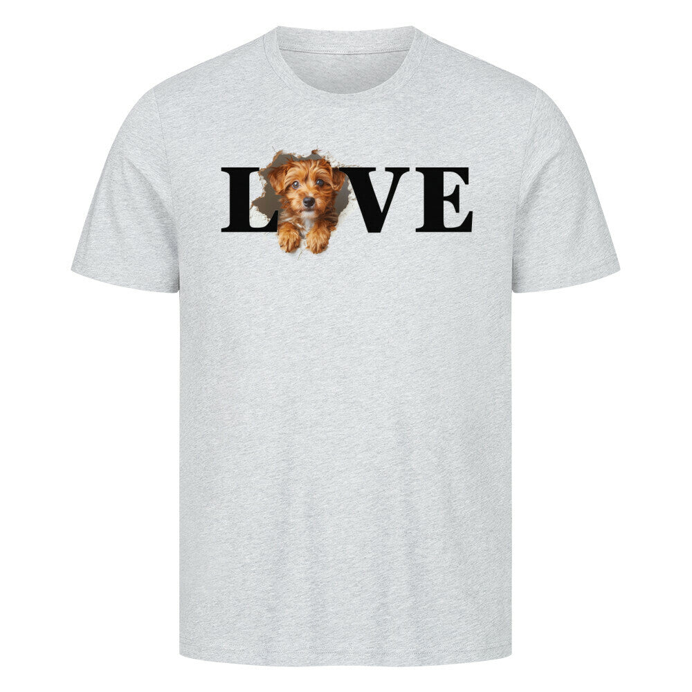 Premium T-Shirt "Cavapoo LOVE" Heather Grey – hunde-shirt.de