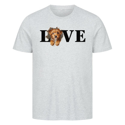 Premium T-Shirt "Cavapoo LOVE" Heather Grey – hunde-shirt.de