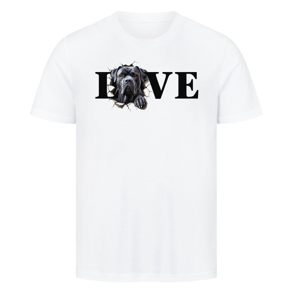Premium T-Shirt "Cane Corso LOVE" Weiß – hunde-shirt.de