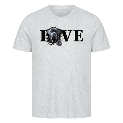 Premium T-Shirt "Cane Corso LOVE" Heather Grey – hunde-shirt.de