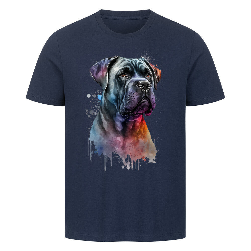 Premium T-Shirt "Cane Corso Paint" French Navy – hunde-shirt.de