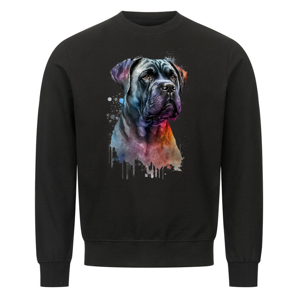 Premium Sweatshirt "Cane Corso Paint" Schwarz – hunde-shirt.de