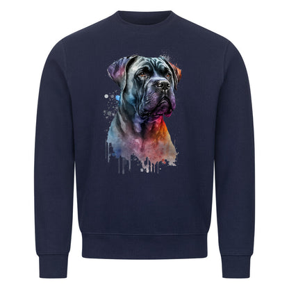 Premium Sweatshirt "Cane Corso Paint" Navy Blue – hunde-shirt.de