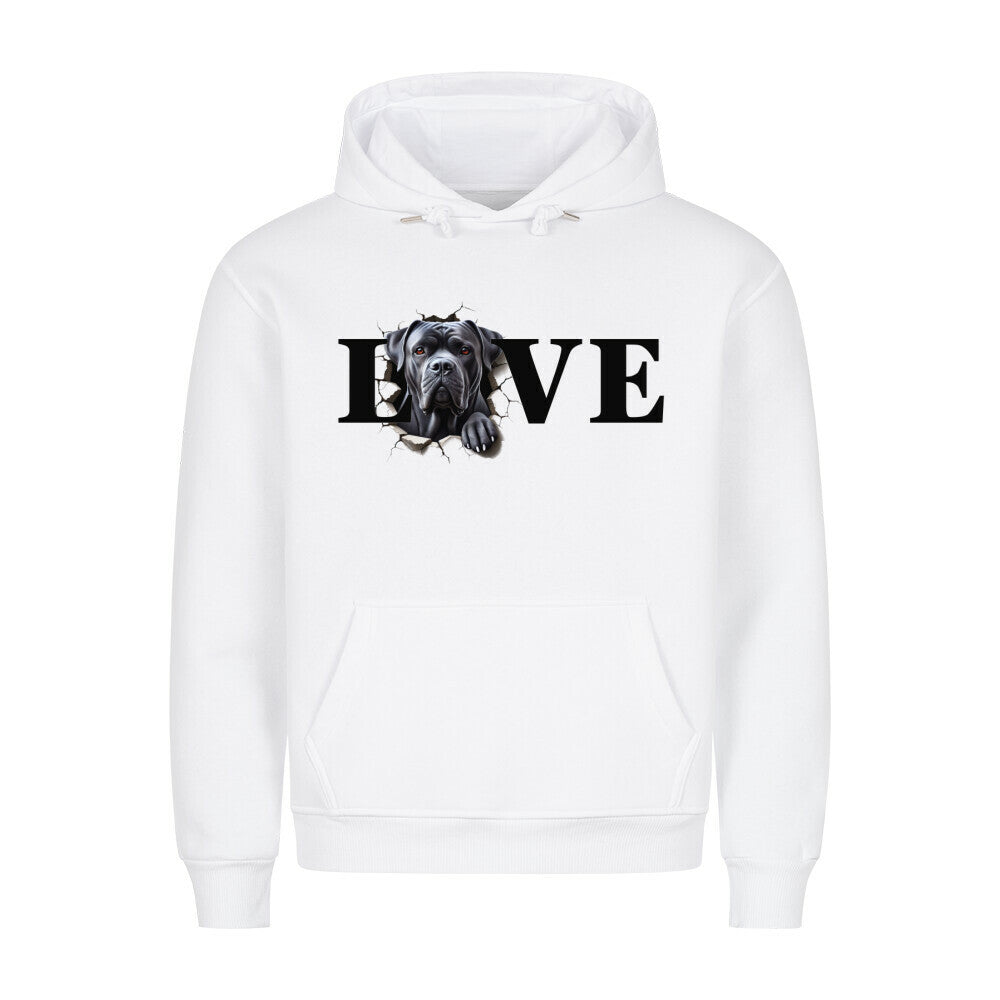 Premium Hoodie "Cane Corso LOVE" Weiß – hunde-shirt.de