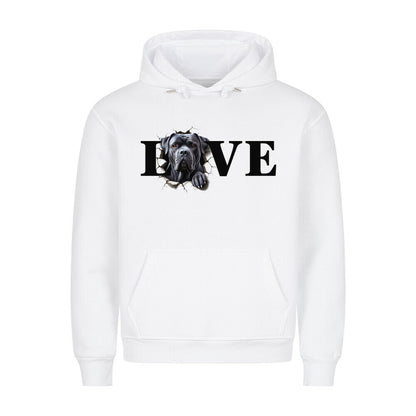 Premium Hoodie "Cane Corso LOVE" Weiß – hunde-shirt.de