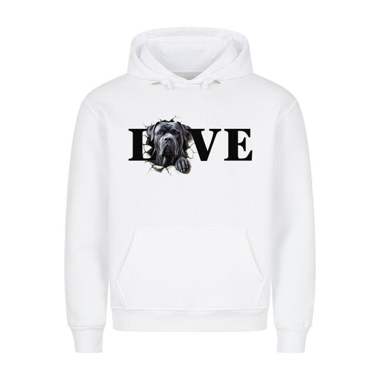 Premium Hoodie "Cane Corso LOVE" Weiß – hunde-shirt.de