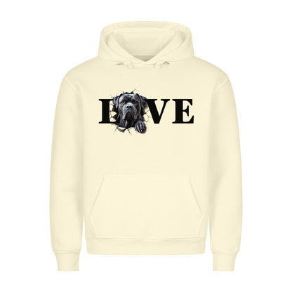 Premium Hoodie "Cane Corso LOVE" Beige – hunde-shirt.de