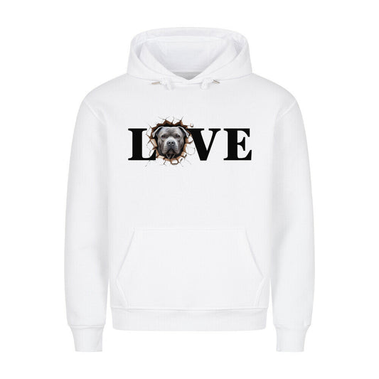 Premium Hoodie "OEB grau Love" Weiß – hunde-shirt.de