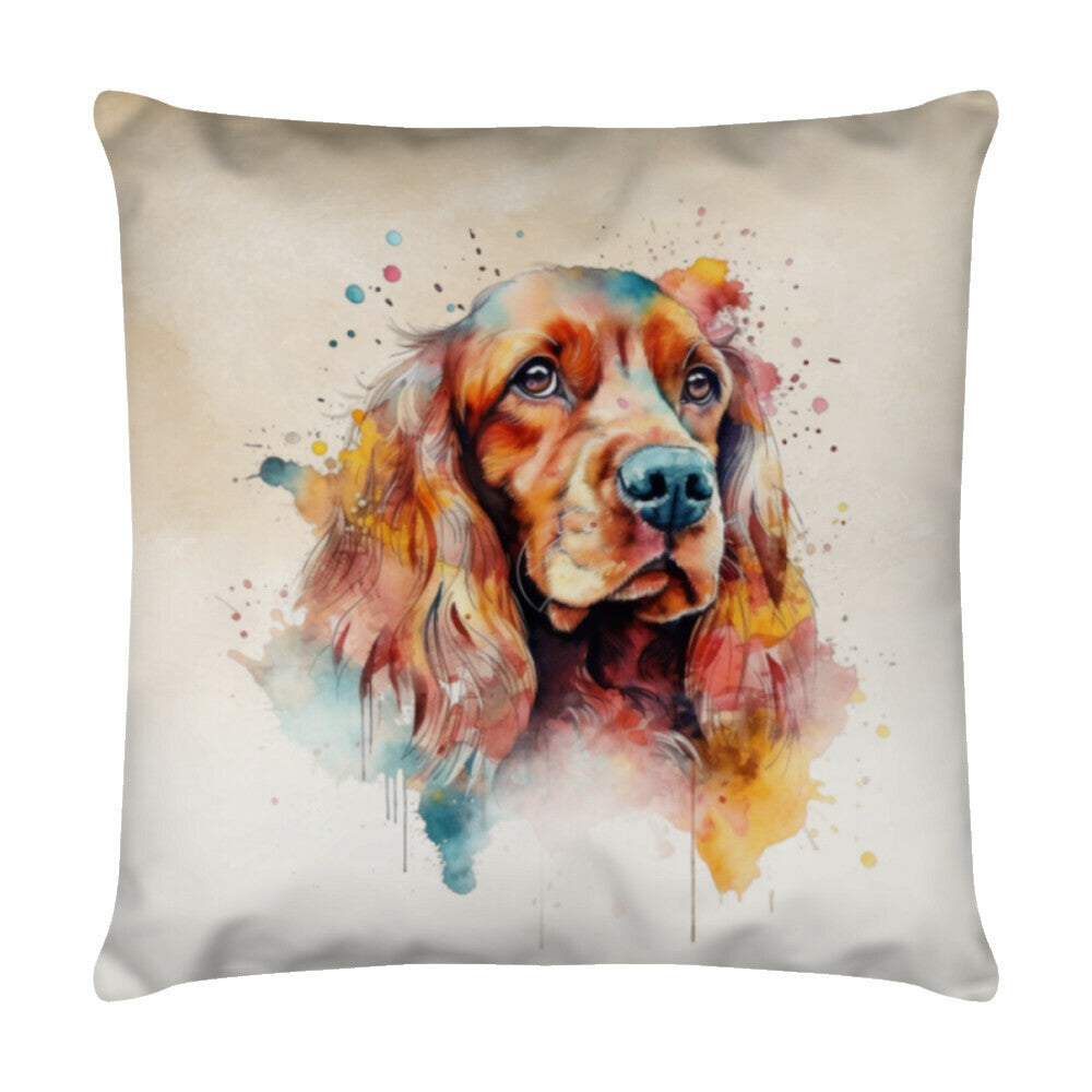 Kissen "Cocker Beige" Weiß – hunde-shirt.de