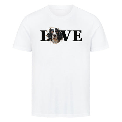 Premium T-Shirt "Springer Spaniel LOVE" Weiß – hunde-shirt.de