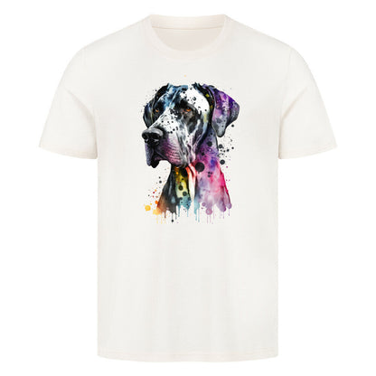 Premium T-Shirt "Dogge Paint" Natural Raw – hunde-shirt.de