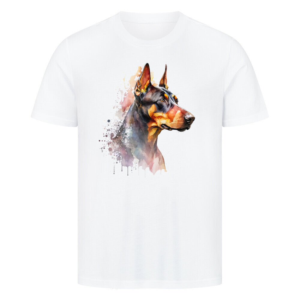 Premium T-Shirt "Dobermann!" Weiß – hunde-shirt.de