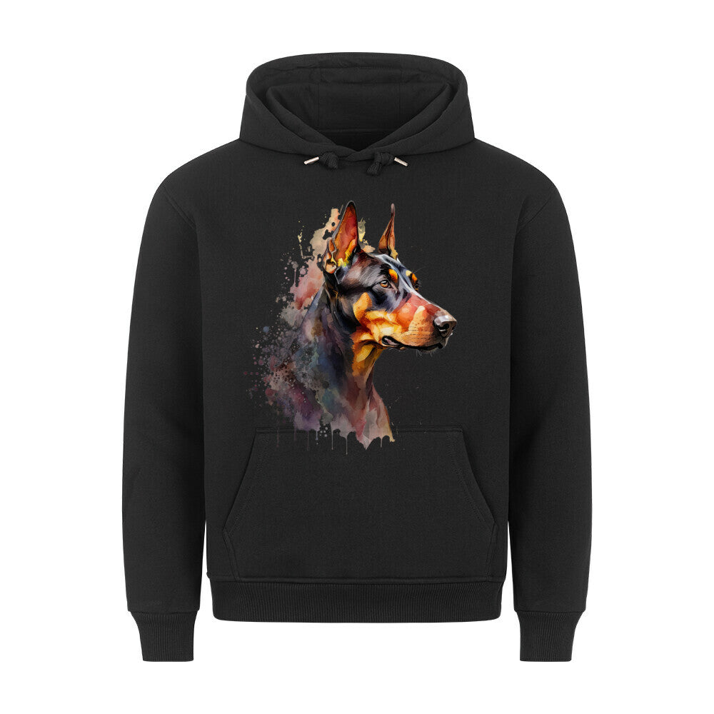 Premium Hoodie "Dobermann!" Schwarz – hunde-shirt.de