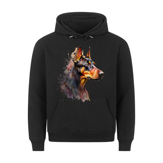 Premium Hoodie "Dobermann!" Schwarz – hunde-shirt.de