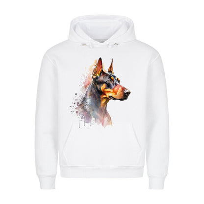 Premium Hoodie "Dobermann!" Weiß – hunde-shirt.de