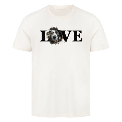 Premium T-Shirt "Dalmatiner LOVE" Natural Raw – hunde-shirt.de