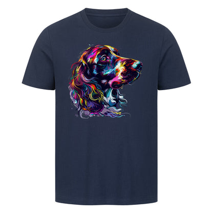 Premium T-Shirt "Cocker Paint" French Navy – hunde-shirt.de