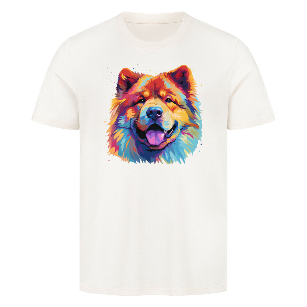 Premium T-Shirt "Chow-Chow Paint" Natural Raw – hunde-shirt.de