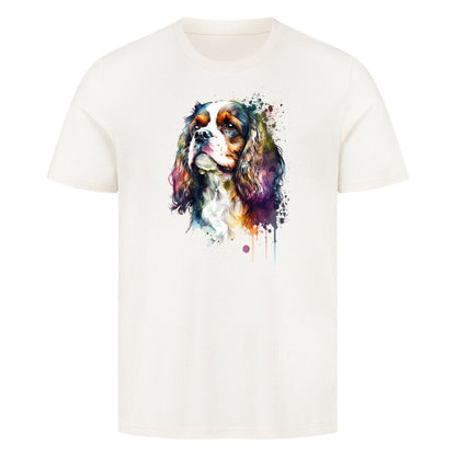 Premium T-Shirt "Cavalier King Charles Spaniel Paint" Natural Raw – hunde-shirt.de