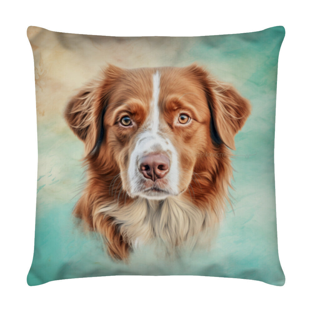 Kissen "Nova Scotia Portrait" Weiß – hunde-shirt.de