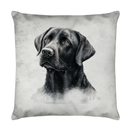 Kissen "Labrador Grau" Weiß – hunde-shirt.de