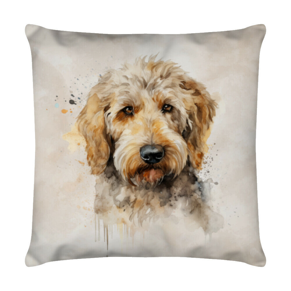 Kissen "Goldendoodle Portrait" Weiß – hunde-shirt.de