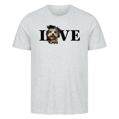 Premium T-Shirt "Havaneser LOVE" Heather Grey – hunde-shirt.de